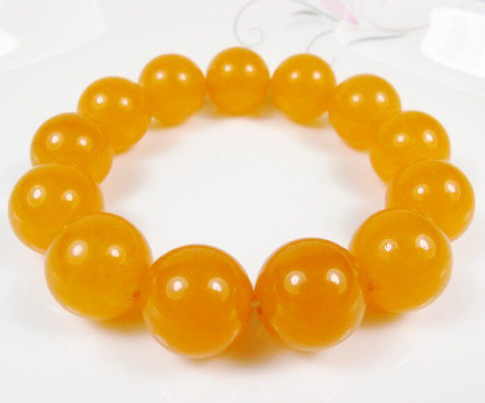 Xinjiang gold wire jade topaz bracelet, gobi jade topaz bracelet with round beads for men and women