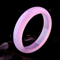 Natural Brazilian pink agate bracelet womens jade bracelet Ice Flower hibiscus jade crystal bracelet female red bracelet