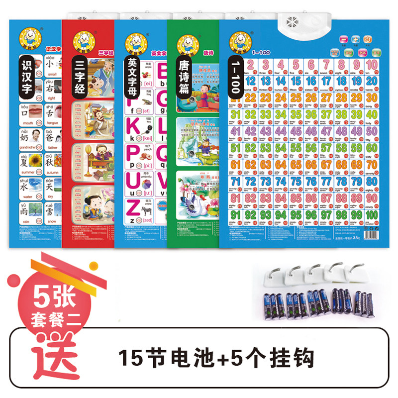 [USD 7.73] Sound wall chart Chinese pinyin alphabet Primary school pups ...