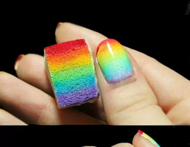 Gradient Sponge DIY Sponge Creative Làm móng tay Công cụ đặc biệt Dễ dàng Starry Một Gradient Nail Làm móng 10 Gói - Công cụ Nail