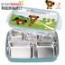 lock and lock hộp cơm giữ nhiệt Hàn Quốc Greenkeeps hộp ăn trưa trường tiểu học năm hộp ăn trưa hộp trẻ em hộp ăn trưa tấm thép không gỉ - Hộp cơm điện sưởi ấm hộp cơm điện chefman Hộp cơm điện sưởi ấm