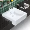 Semi-embedded washbasin Rectangular semi-hanging basin Semi-buried washbasin Semi-inlaid washbasin Table basin
