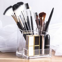 Brush storage set Makeup barrel Cute girl Nordic Acrylic box dustproof products with cover beauty rack and more