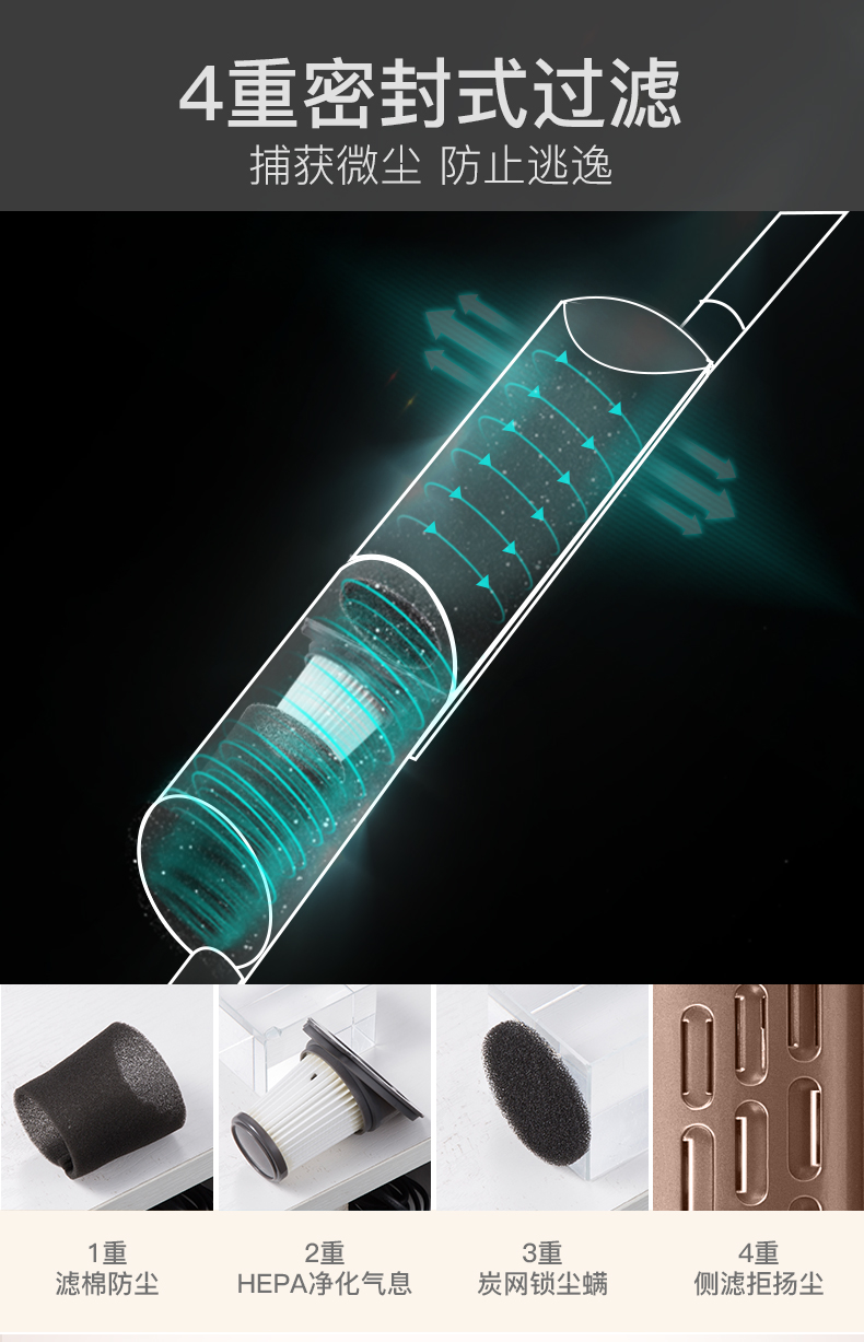 máy hút bụi cầm tay lock&lock Emmett máy hút bụi gia đình nhỏ cầm tay mini cực kỳ yên tĩnh mạnh mẽ Máy hút bụi mạnh mites lông chó robot hút bụi lau nhà roborock s6 maxv