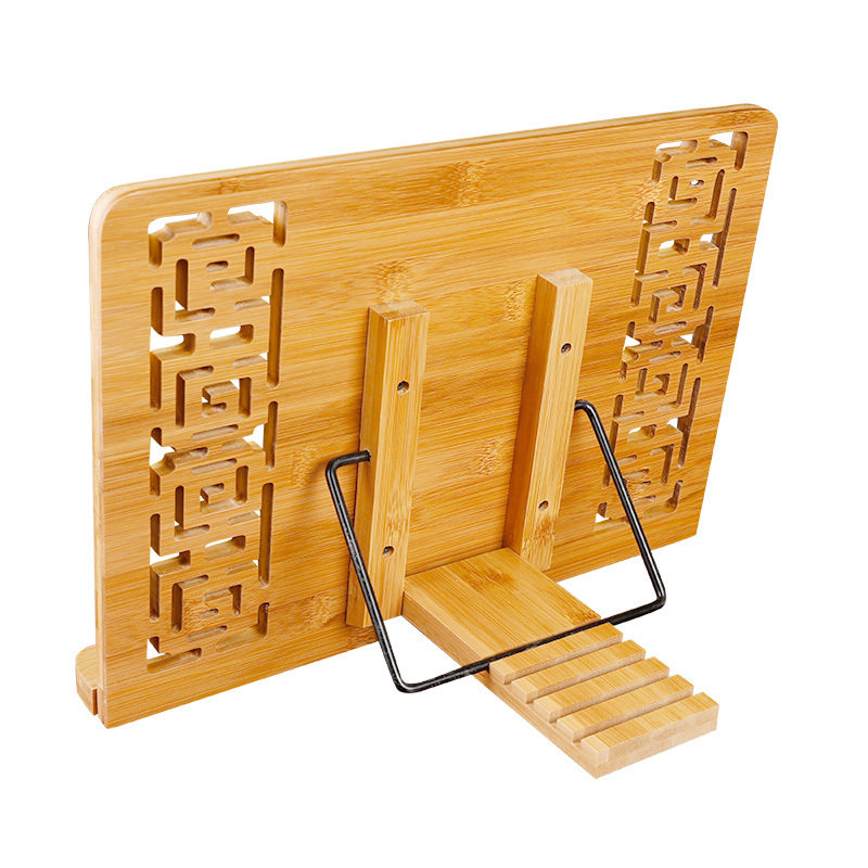 Sutra book stand Reading stand Book stand Reading stand Buddhist supplies Book stand Multi-functional Bamboo reading stand Chanting Sutra