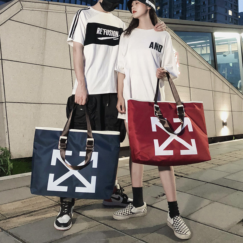 Boomer Oxford Spinnnet Red Travel Bag Female Large Capacity Short Walk size gym Alphabet Sports Bag Luggage Bag