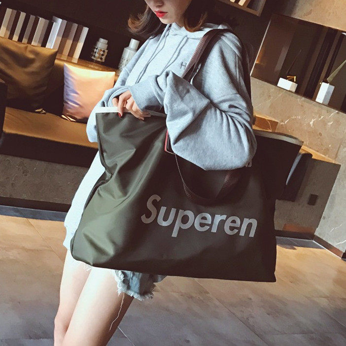 Boomer net red travel bag female hand Han version Short-of-the-light handy minimalist Chautide fitness for a large capacity luggage bag