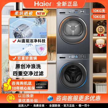 Haier Little Red Flower Series Eg100Bd88Plus+Ehg10088Plus Direct Drive Heat Pump 88Plus Set