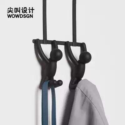 Scream design Umbra partner hanging door adhesive hook double hook clothes hat door rear entrance creative hanger