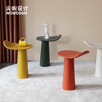 Scream design flower wheel edge A few Nordic modern simple household living room tea table Small apartment type light luxury creative coffee table