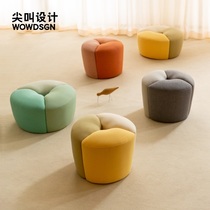 Scream design Cloud shadow pier Nordic style modern simple household living room small apartment stool for shoe stool