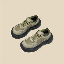 Black new push daddy shoes in super fire plus sports shoes small head of bread shoes