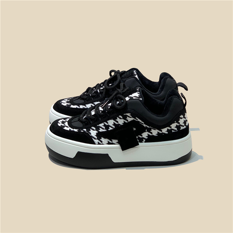 Hangkong new push and large - headed shoes female bird bread tide thick and leisure ugly daddy shoes