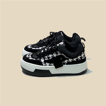 Hangkong new push and large - headed shoes female bird bread tide thick and leisure ugly daddy shoes