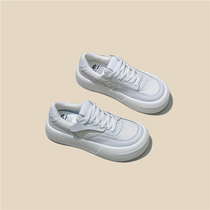 Heavy new push - up European station niche design thick shoes in the tide of big head shoes small white shoes woman