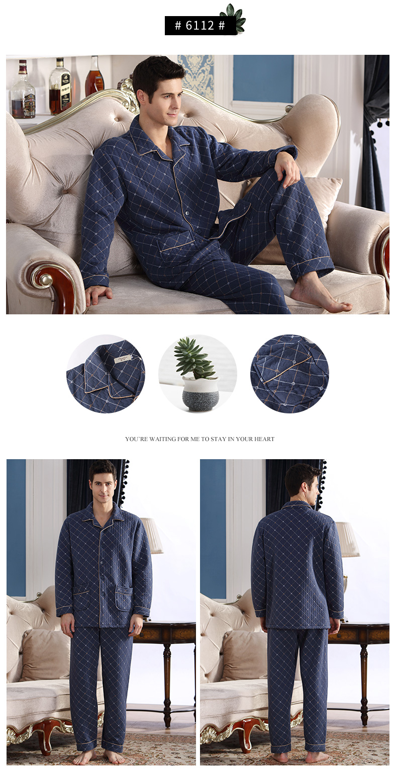 Pyjama pour homme en Coton à manches longues - Ref 2988265 Image 47