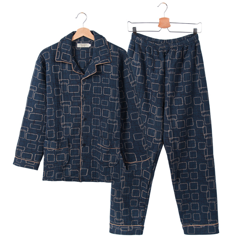 Pyjama pour homme en Coton à manches longues - Ref 2988265 Image 5