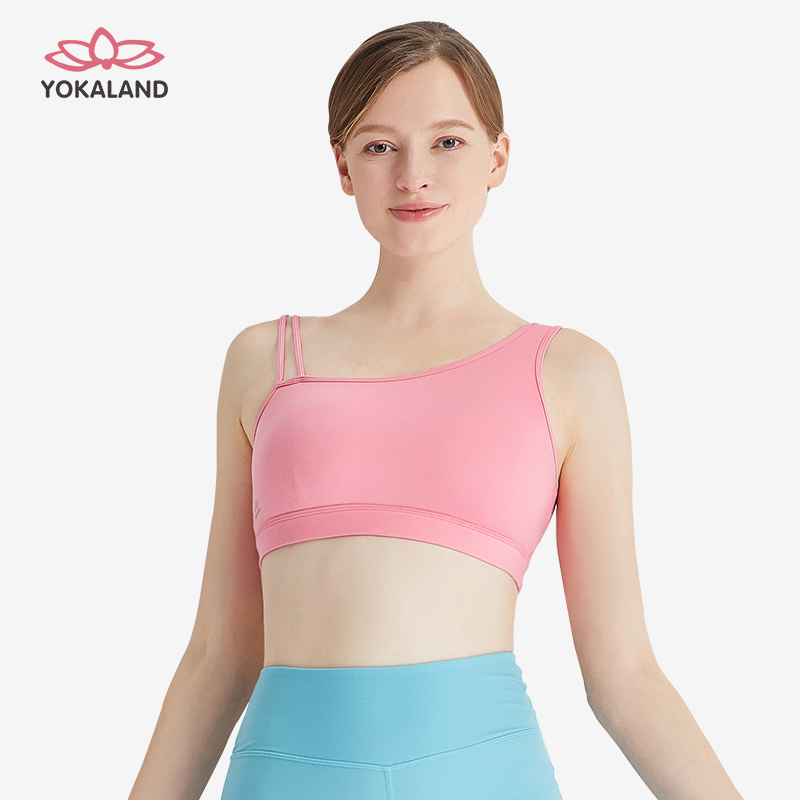 Ukalian Yoga Sweatshirt Woman BBW163 Fashion Asymmetrical Design Sports Bra