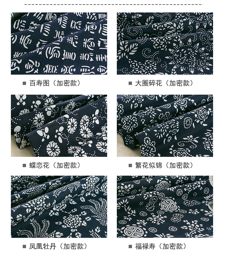 Bông cotton in vải đầu phong cách quốc gia vải xanh xử lý giải phóng mặt bằng trang trại nhà hàng khăn trải bàn vật liệu hướng dẫn vải cotton tàu
