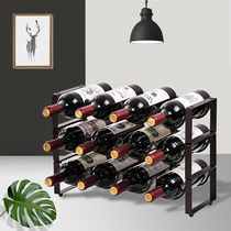 Light Extravagant Red Wine Rack Rack Swing wine bottle rack Home Wine Cabinet Minima Wine Free to punch upscale Upside Down High Foot Cups