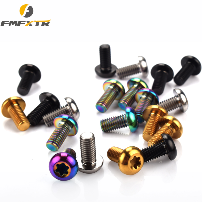 M5x10 titanium alloy disc disc screw climbing bike oil painstaking disc fixed screw TC4 high strength anti-rust