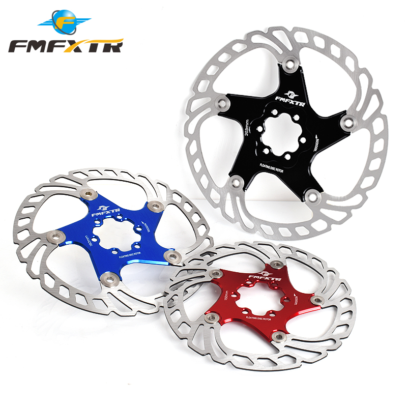 Road bicycle line pull disc brake floating disc mountain bike aluminum alloy disc brake disc 160 180 203