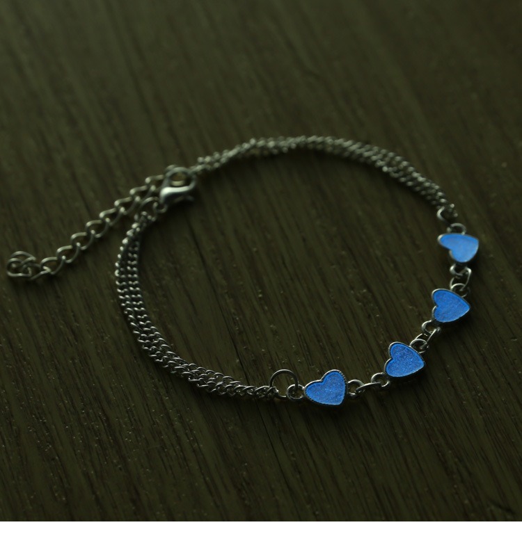 Châu Âu và Hoa Kỳ Vòng tay dạ quang Phiên bản Hàn Quốc của trang sức đơn giản Sinh viên vòng đeo tay huỳnh quang phát sáng vòng đá phong thủy