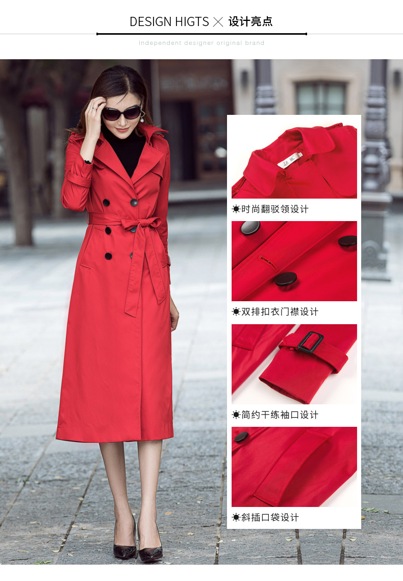 Trench pour femme VERT en Polyester - Ref 3227566 Image 10