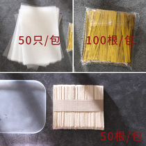 Popsicle bag wooden stick tie wire