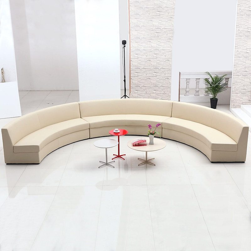 Bank Hospital Sales Office Shopping Mall Reception Rest Negotiation Meeting Customers Office Area Creative Curved Shaped Card Seat Sofa