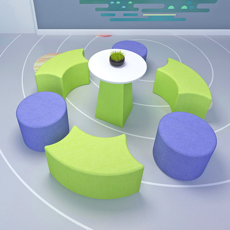 Creative personality 4s shop public place modern fabric casual meeting room reception office special-shaped combination sofa