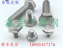 Supply stainless steel 1 4529 310s 2205 904L hex bolts hex socket bolts high temperature