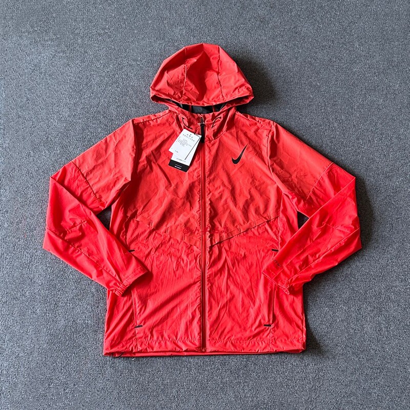 Nike Aeroswift Storm-Fit Men's Windproof and Water-Repellent Running Jacket Red Fz9040-696 Nike Aeroswift Storm-Fit Men's Windproof and Water-Repellent Running Jacket Red Fz9040-696