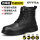 Men's labor protection shoes, winter high-top anti-smash and stab-proof belt steel plate steel toe cowhide plus velvet insulated construction site work shoes