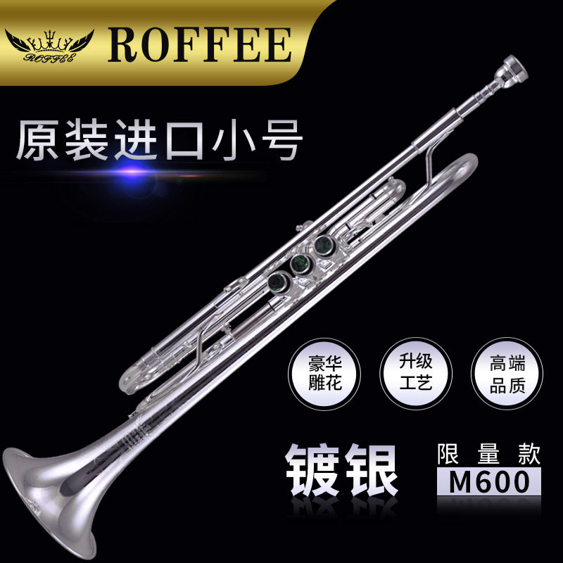 German ROFFEE Rofi imports silver plated small number down b tune Small number instrument Professional playing class Western pipe music