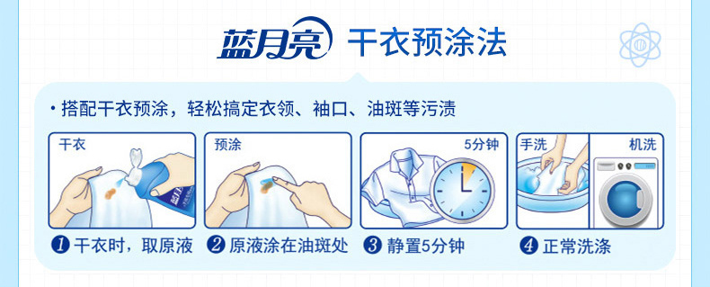 蓝月亮 薰衣草味 深层洁净/亮白增艳 洗衣液 7斤 图7