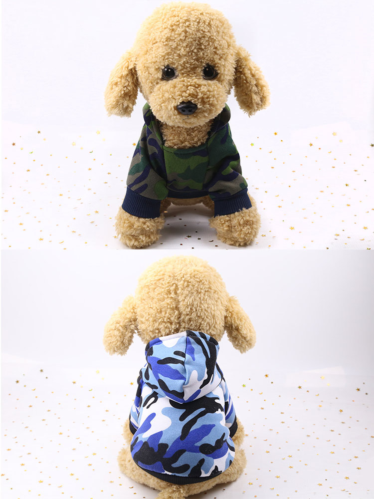 Pet hai chân quần áo chó quần áo mùa thu đông cộng với nhung Teddy hơn gấu Pug Pomeranian trang phục mèo nhỏ - Quần áo & phụ kiện thú cưng áo cho mèo mùa đông