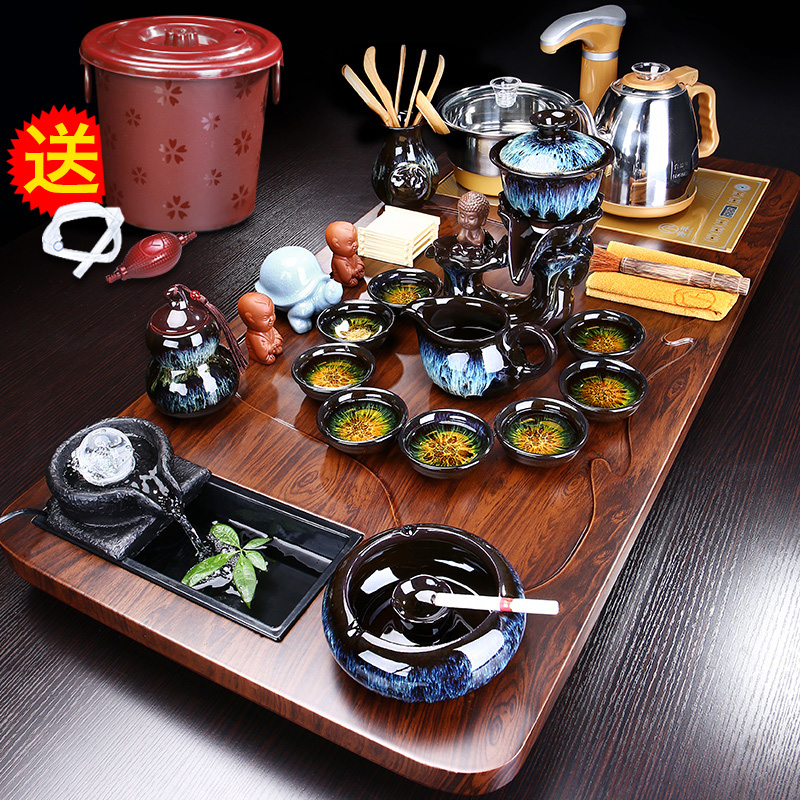Tea set set home living room office high-end meeting coffee table tea table Kettle tea tray tea tray full automatic integration