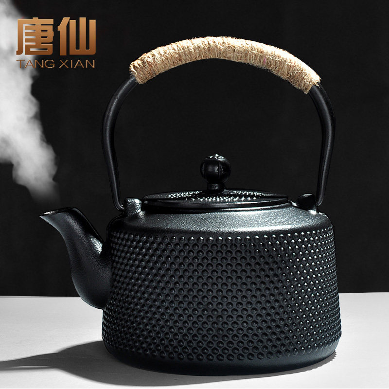 Iron jug cast iron teapot teapot teapot tea special burning kettle Japanese iron teapot cooking teapot for home cooking tea stove