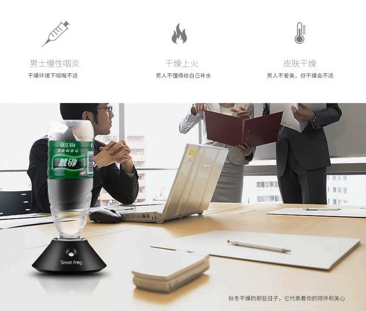 Thư viện chính thức stn đạo cụ chai nước khoáng USB micro-lỗ độ ẩm cầm tay mini văn phòng máy tạo hơi sương