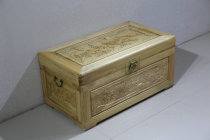 Camphor wood carved bird calligraphy and painting collection Camphor wood box insect-proof and moth-proof wardrobe box Storage storage gift dowry box