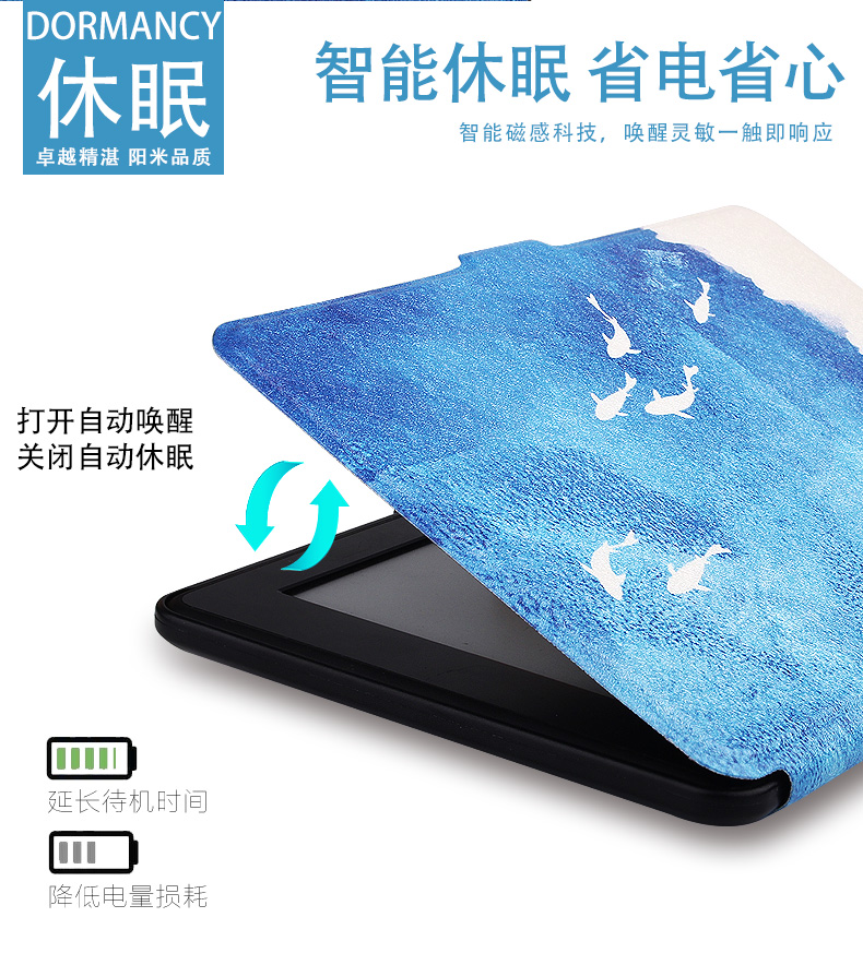 kindle cá vỏ bảo vệ paperwhite3 / 2 kpw3 eBook holster shell 958 đệm microphone mỏng 558X - Phụ kiện sách điện tử ốp lưng ipad mini 5