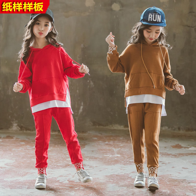 Clothing cutting paper like girl thick T-shirt package plate Mother and daughter sportswear clothesample chart new