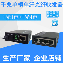 Gigabit 1 Optical 4 Electric fiber transceiver Gigabit 1 Optical 1 electric fiber switch