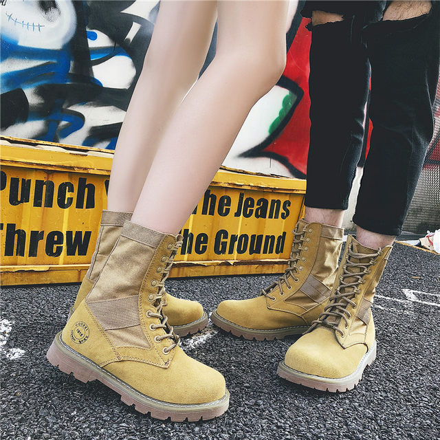 Summer British style Martin boots for women , ເກີບສັ້ນຫນັງແທ້ , ເກີບລົດຈັກ , ເກີບດຽວສໍາລັບຄູ່ຜົວເມຍ , ກາງ calf boots , ແມ່ຍິງທະເລຊາຍ trendy boots