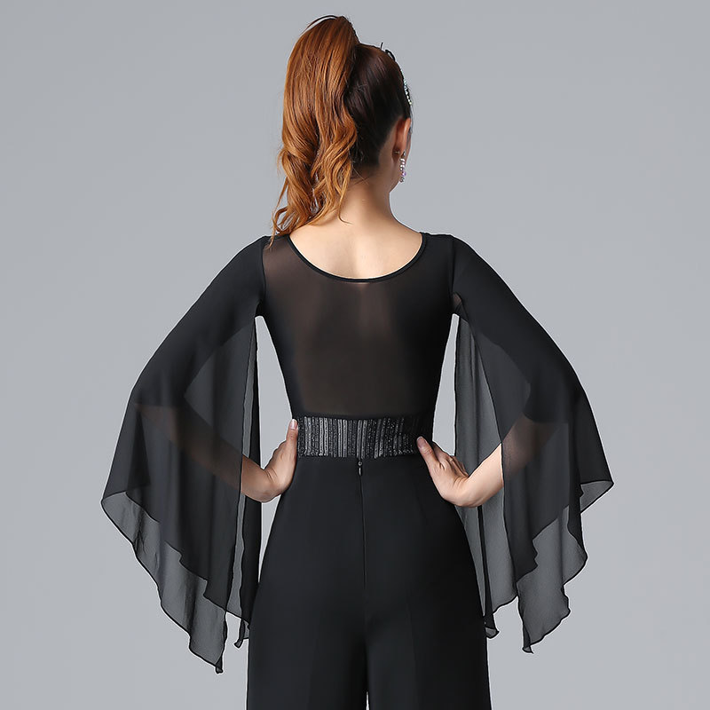 Ballroom latin dance bodysuits for women Modern Dance Top Women long