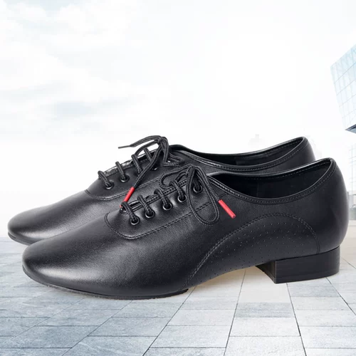 Danbao Luo Modern's Modern Dance Shoes Skin Skin Dance Dance Dance Dance Dance Shoes Мужская пятка латиноамериканцы туфли