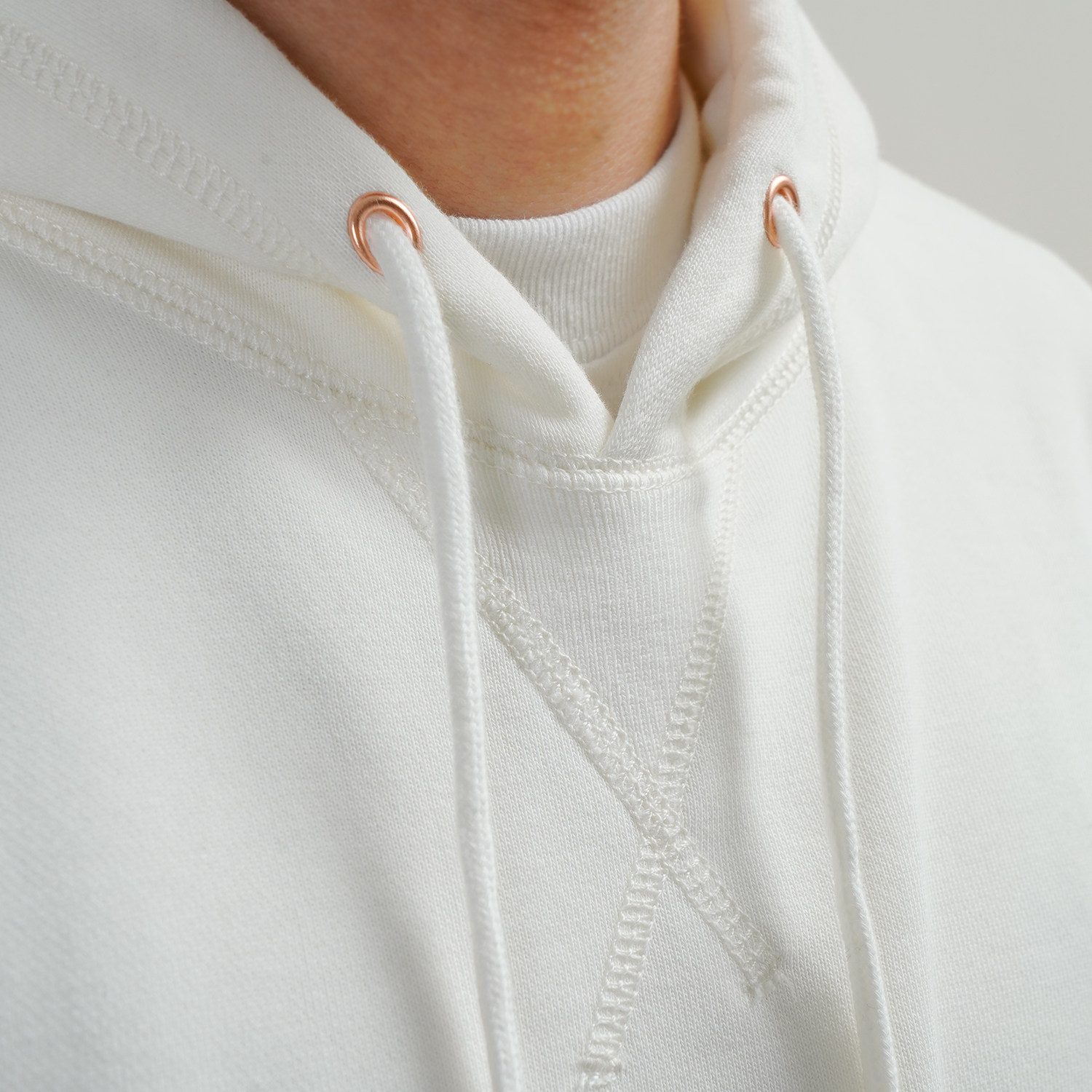 Migaoge autumn and winter soft terry cloth soft and comfortable solid cotton hooded pullover loose casual pocket sweater