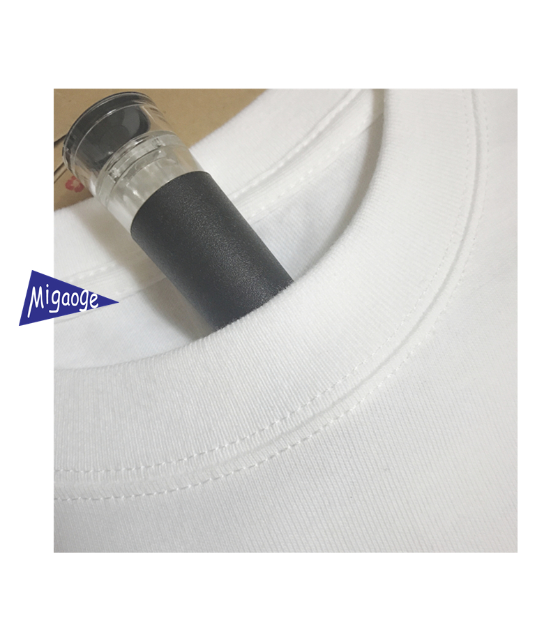 [cổ áo phẳng hai kim] 270g nam trắng tinh khiết túi ngắn tay áo thun cotton mềm mại nửa tay nam áo thun nam polo
