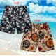 Mùa hè quần nam quần thể thao rộng quần hoa nam quần short giản dị quần năm điểm cotton nguyên chất kích thước lớn quần quần - Quần Jogger